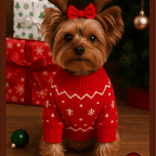 christmas reindeer dog sweater in red knit – Keka Apparel