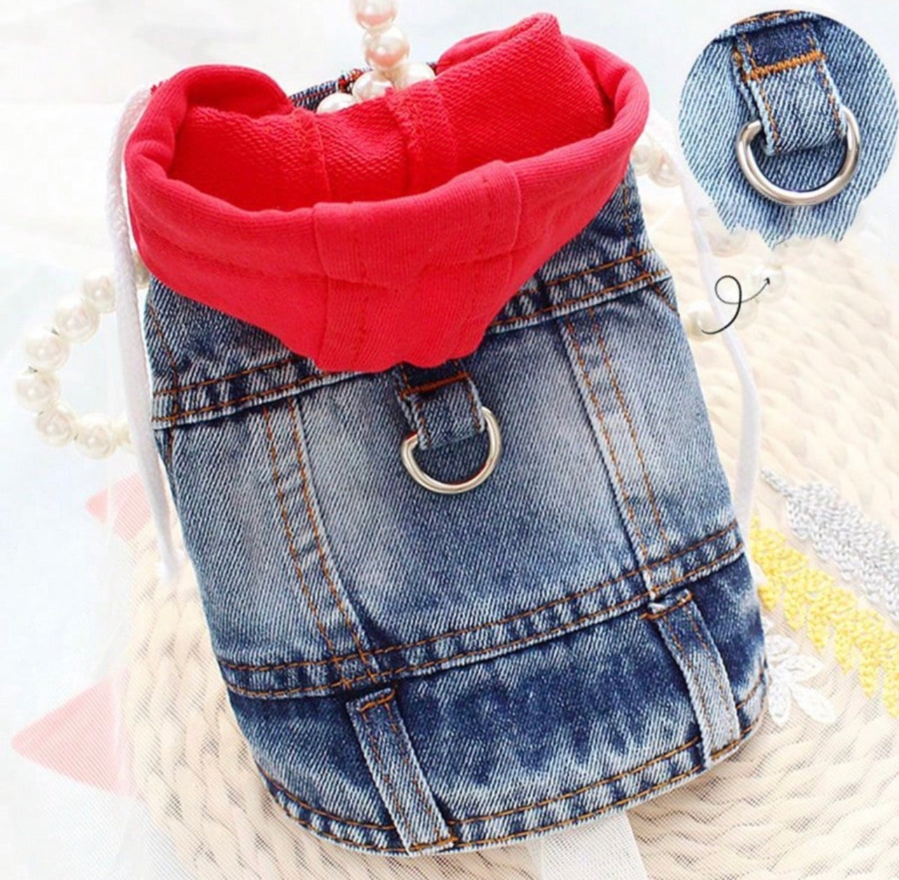 Dog Hoodie with Built-In D-Ring Harness | 2-in-1 Soft Fleece for Small Dogs S–XL