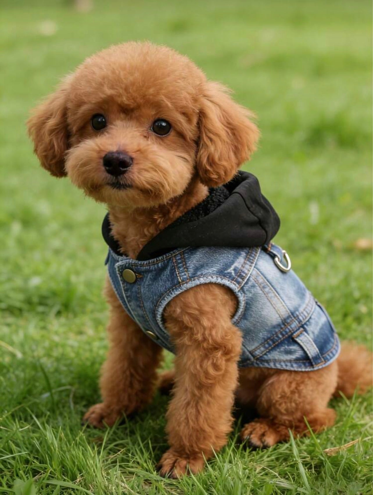 Dog Hoodie with Built-In D-Ring Harness | 2-in-1 Soft Fleece for Small Dogs S–XL