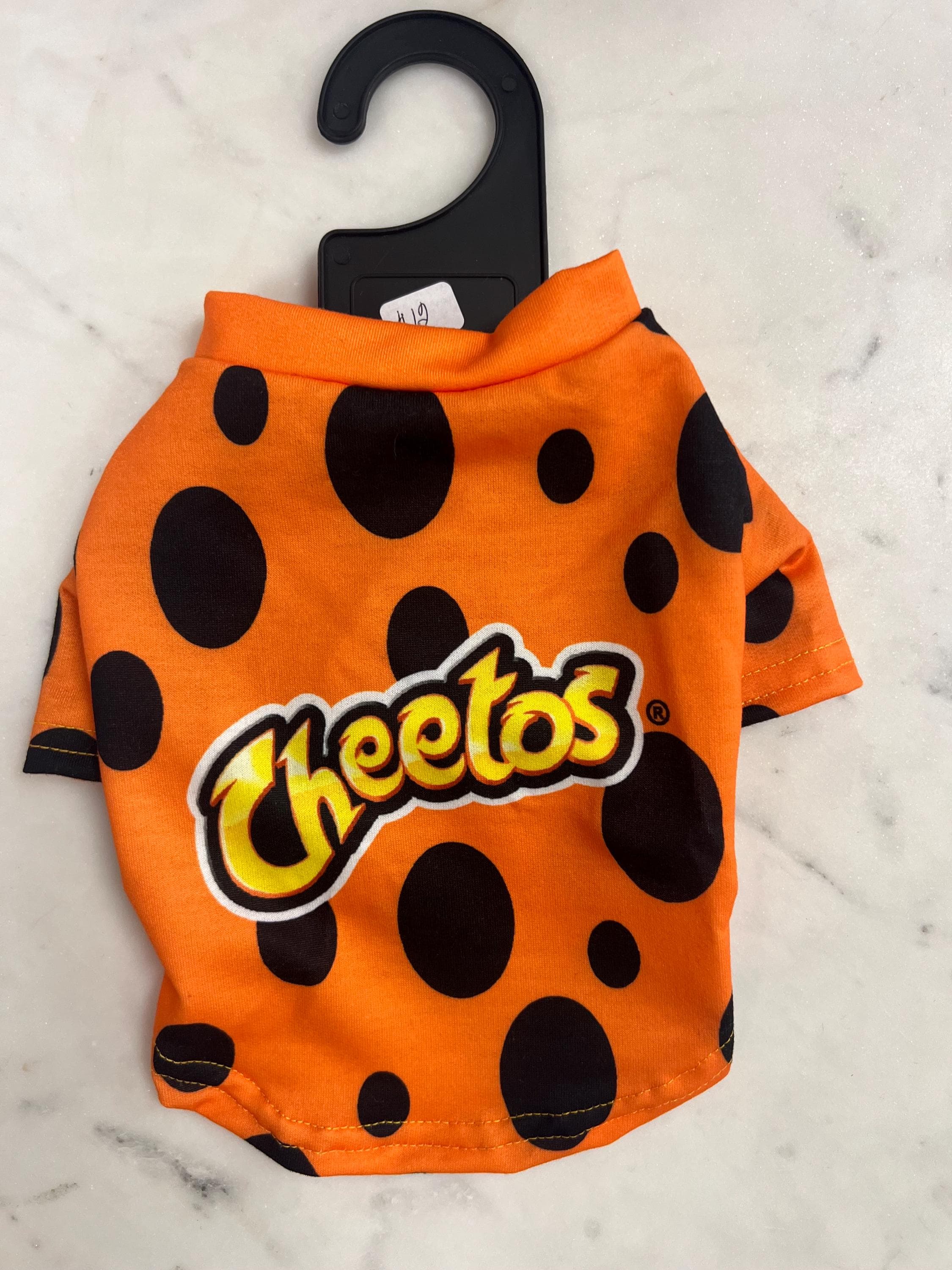 Funny Orange Polka Dot Dog Shirt Snack Inspired Pet Outfit