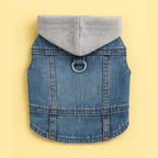 Dog hoodie color options in gray