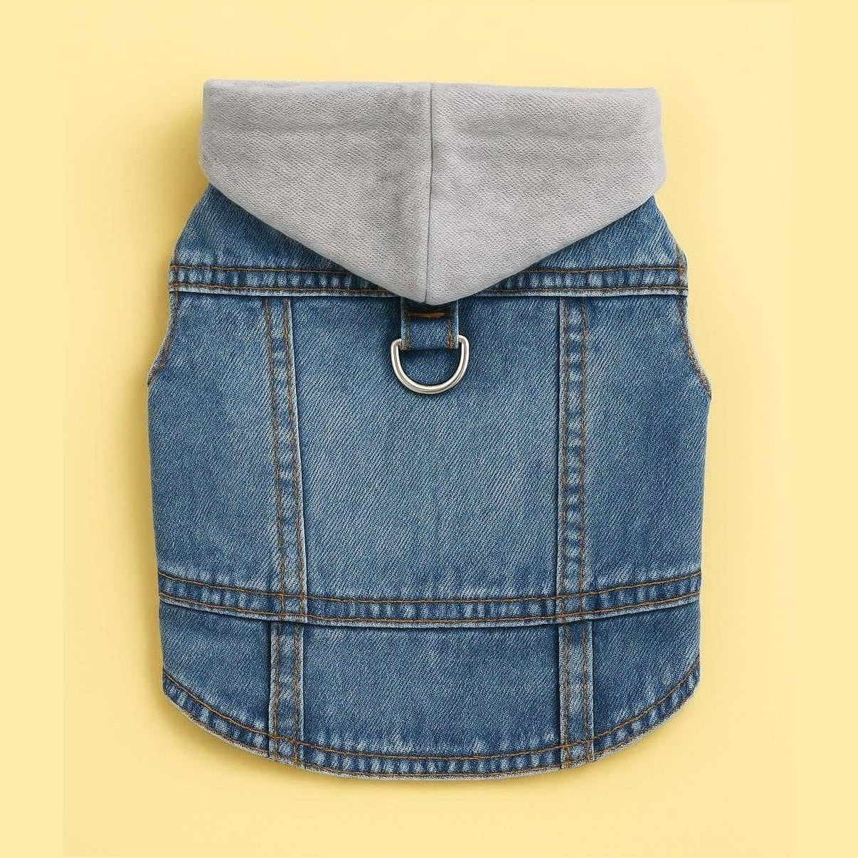 Dog hoodie color options in gray