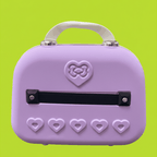 Maletín Hello Kitty purple - fondo contrastante